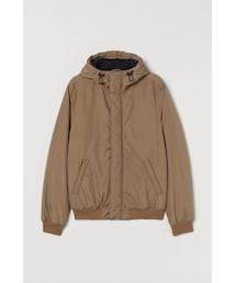 H&M | H&M - フーデッド パッデッドジャケット - ブラウン(ダウンジャケット/コート)
