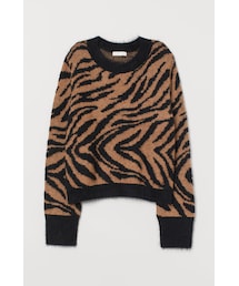 H&M | H&M - ジャカードニットセーター - ベージュ(ニット/セーター)