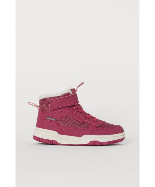 H M エイチ アンド エム の H M ウォータープルーフ ハイカットスニーカー ピンク スニーカー Wear