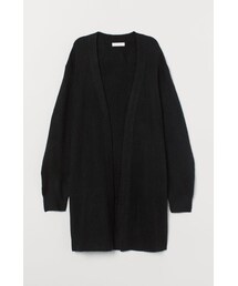 H&M | H&M - ロングカーディガン - ブラック(カーディガン/ボレロ)