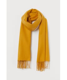 H&M | H&M - フリンジストール - イエロー(マフラー)