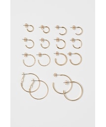 H&M | H&M - ピアス 8ペアセット - ゴールド(ピアス（両耳用）)