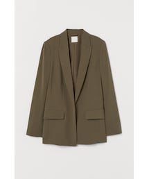 H&M | H&M - ロングジャケット - グリーン(テーラードジャケット)