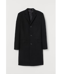 H&M | H&M - ウールブレンドコート - ブラック(ダウンジャケット/コート)