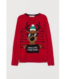 H&M | H&M - ファインニットセーター - レッド(ニット/セーター)