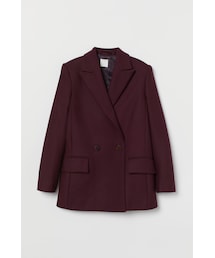 H&M | H&M - ウールブレンド ショートコート - レッド(ダウンジャケット/コート)