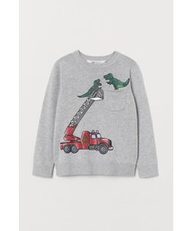 H&M | H&M - ファインニットセーター - グレー(ニット/セーター)