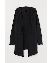 H&M | H&M - フーデッドロングカーディガン - ブラック(カーディガン/ボレロ)