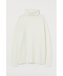 H&M | H&M - ファインニット タートルネックセーター - ホワイト(ニット/セーター)