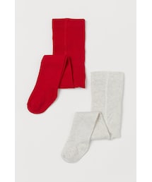 H&M | H&M - タイツ 2足セット - レッド(ソックス/靴下)
