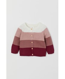 H&M | H&M - カラーブロックコットンカーディガン - ピンク(カーディガン/ボレロ)