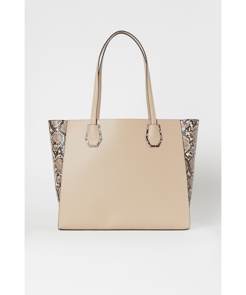 H&M（エイチ・アンド・エム）の「H&M ショッパー ベージュ（トートバッグ）」 WEAR