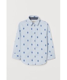 H&M | H&M - コットンシャツ - ブルー(シャツ/ブラウス)