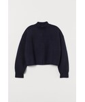 H&M的「H&M - ハイネックセーター - ブルー（針織衫）」