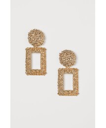 H&M | H&M - レクタングルピアス - ゴールド(ピアス（両耳用）)
