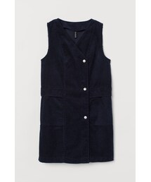 H&M | H&M - コーデュロイワンピース - ブルー(ワンピース)