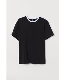 H&M | H&M - パネルTシャツ - ブラック(Tシャツ/カットソー)