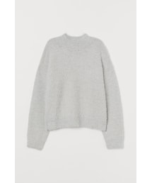 H&M | H&M - シャギーセーター - グレー(ニット/セーター)