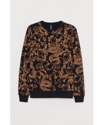 H&M | H&M - デザインスウェットシャツ - ブラック(スウェット)