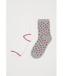 H&M | H&M - ソックス 2足セット - グレー(ソックス/靴下)