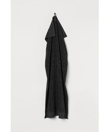 H&M - ジャカードパターンバスタオル - ブラック