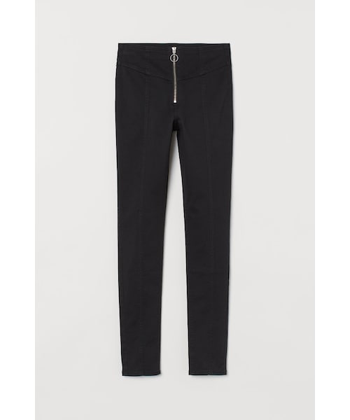 BALMAIN H&M ハイウエスト シルクサテン ラップパンツ 40 黒 パンツ 