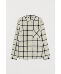 H&M | H&M - コットンシャツ - ベージュ(シャツ/ブラウス)