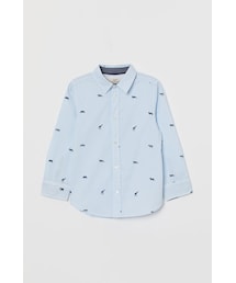 H&M | H&M - コットンシャツ - ブルー(シャツ/ブラウス)