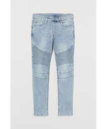 H&M | H&M - スキニーバイカーデニム - ブルー(その他パンツ)