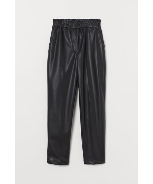 H&M(エイチ・アンド・エム)の「H&M - ペーパーバッグパンツ - ブラック(その他パンツ・レディース・ブラック・32/34/40/38/36/42/46/44)」の1枚目の写真