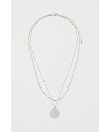 H&M | H&M - ダブルストランドネックレス - シルバー(ネックレス)