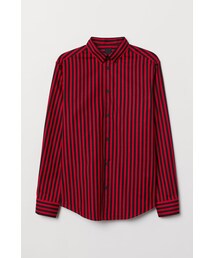 H&M - レギュラーフィットシャツ - レッド