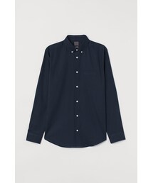 H&M - プレミアムコットン オックスフォードシャツ - ブルー