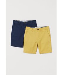 H&M | H&M - チノショートパンツ 2枚セット - イエロー(その他パンツ)