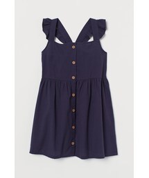 H&M | H&M - コットンワンピース - ブルー(ワンピース)