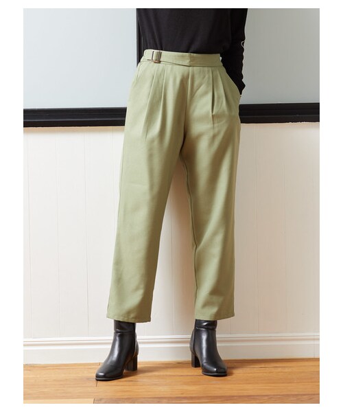 Green　Parks（グリーンパークス）の「グルカワイドパンツ（パンツ・ブラック/グレーベージュ/カーキ・F）」の13枚目の写真