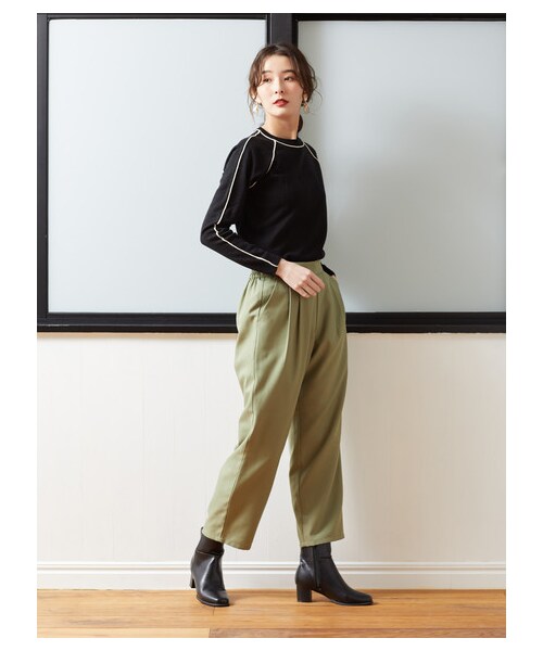 Green　Parks（グリーンパークス）の「グルカワイドパンツ（パンツ・ブラック/グレーベージュ/カーキ・F）」の2枚目の写真