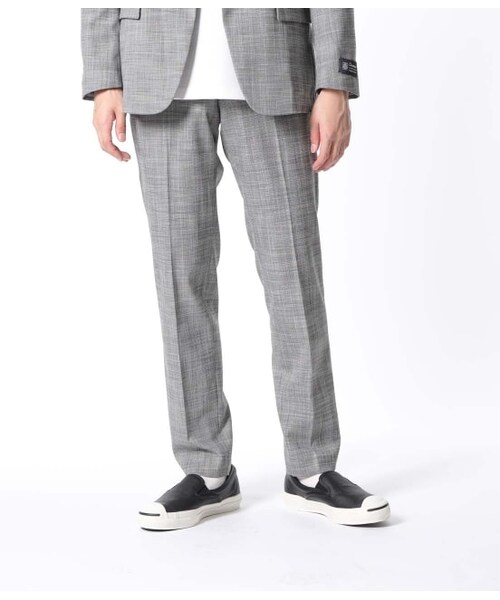 ADAM ET ROPE'（アダムエロペ）の「【Carreman】スリムスラックス（パンツ・メンズ・グレー/ダークブラウン系/ブラック・L/S/M）」の2枚目の写真