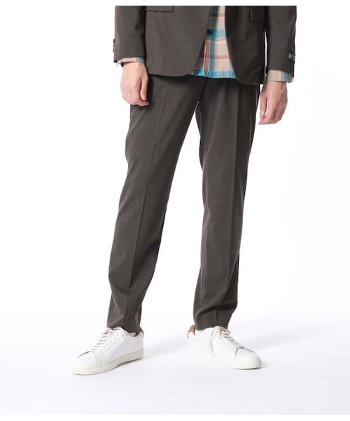 ADAM ET ROPE'（アダムエロペ）の「【Carreman】スリムスラックス（パンツ・メンズ・グレー/ダークブラウン系/ブラック・L/S/M）」の3枚目の写真