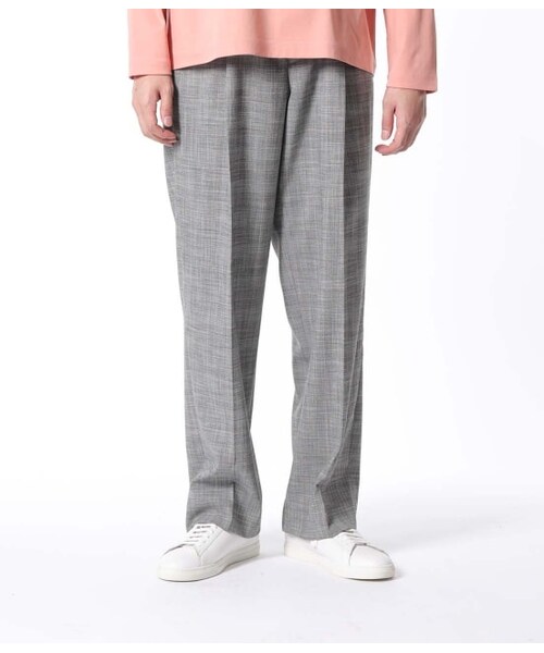 ADAM ET ROPE'（アダムエロペ）の「【Carreman】ワイドスラックス（パンツ・メンズ・グレー/ダークブラウン系/ブラック・M/L/S）」の2枚目の写真