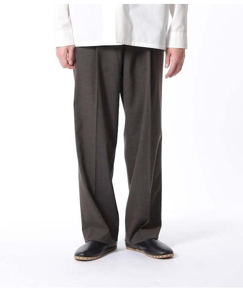 ADAM ET ROPE'（アダムエロペ）の「【Carreman】ワイドスラックス（パンツ・メンズ・グレー/ダークブラウン系/ブラック・M/L/S）」の3枚目の写真