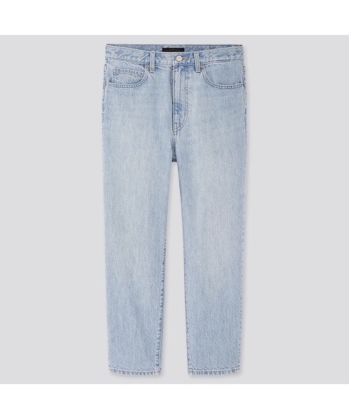UNIQLO(ユニクロ)の「スラウチテーパードアンクルジーンズ(丈長め70cm)(デニムパンツ・レディース・NAVY 69/BLUE 63/OFF WHITE 01/BLUE 67・24/26/30/36/25/23/34/22/29/32/21/27/28)」の3枚目の写真