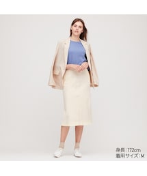 UNIQLO | デニムジャージースカート（丈標準73.5～77.5㎝）(スカート)