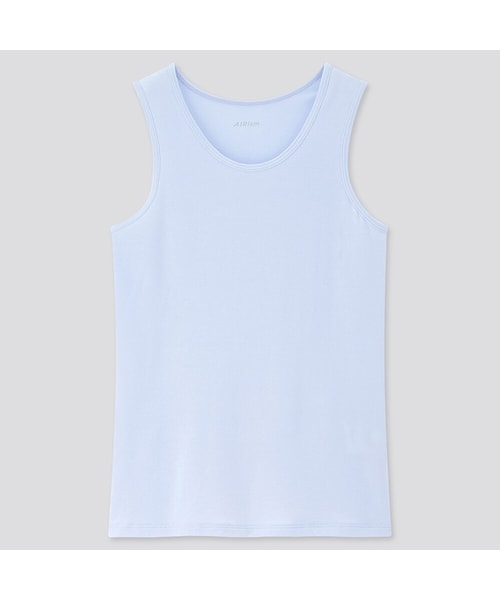 UNIQLO（ユニクロ）の「KIDS エアリズムコットンブレンドタンクトップ（その他トップス・WHITE 00/BLUE 61/BLACK 09・130/100/110/150/120/160/140）」の3枚目の写真