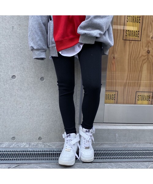 no brand（ノーブランド）の「ウエストレオパ柄裏起毛リブレギ（レギンス/スパッツ・レディース・その他）」の2枚目の写真