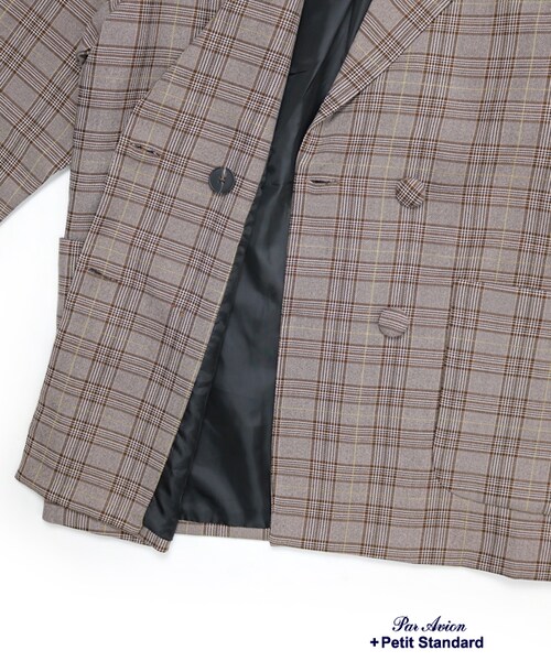 paravion（パラビオン）の「Wボタンジャケット（ジャケット/アウター・レディース・グレー/ブラウン・ONE）」の14枚目の写真