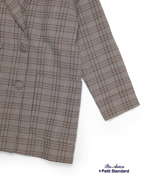 paravion（パラビオン）の「Wボタンジャケット（ジャケット/アウター・レディース・グレー/ブラウン・ONE）」の12枚目の写真