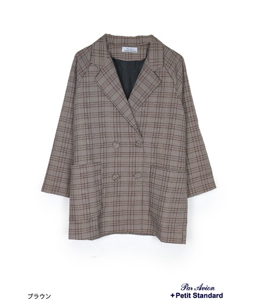 paravion（パラビオン）の「Wボタンジャケット（ジャケット/アウター・レディース・グレー/ブラウン・ONE）」の17枚目の写真