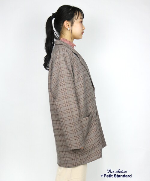 paravion（パラビオン）の「Wボタンジャケット（ジャケット/アウター・レディース・グレー/ブラウン・ONE）」の9枚目の写真