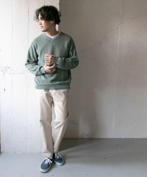 URBAN RESEARCH DOORS / アーバンリサーチ ドアーズ コットン畦Vネックニット URBAN RESEARCH DOORS｜コットン畦Vネックニット | Rakuten